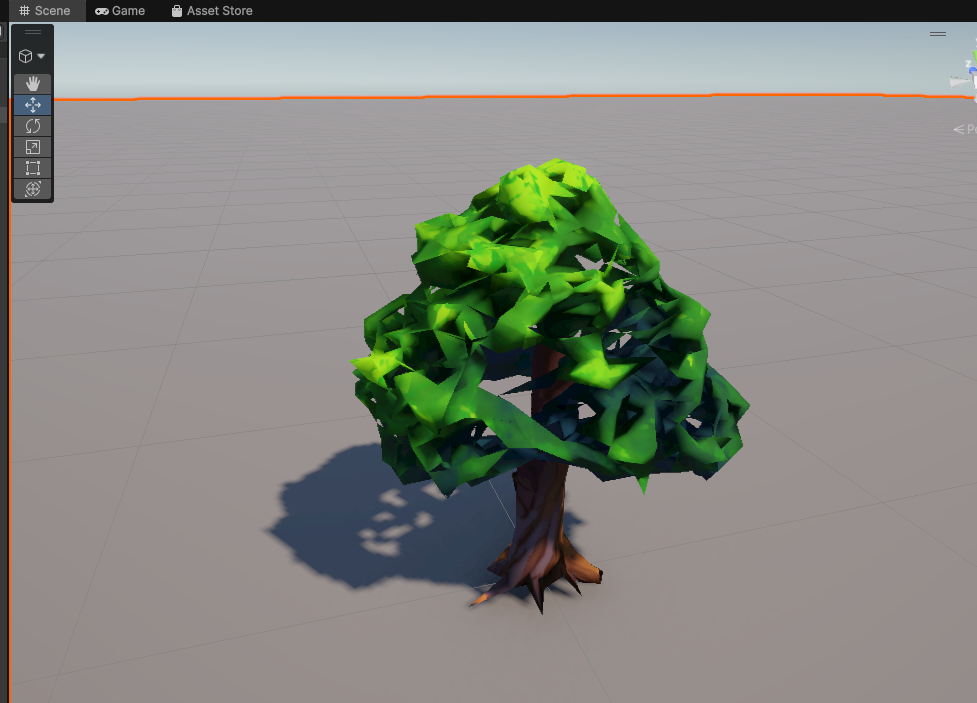 Tree with holes in the crown after decimation